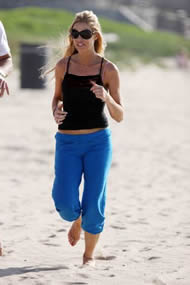 Übungen, um abzunehmen: Die bungen von Denise Richard, um Gewicht verlieren - Jogging
