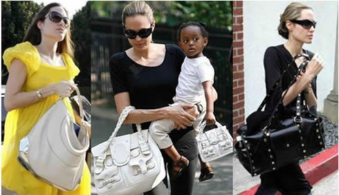 Handtaschen: Die Handtaschen von Angelina Jolie