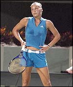 Übungen, Gewicht zu verlieren: Anna Kounikova tennis