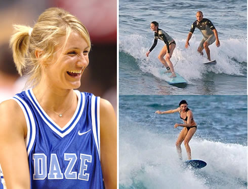 bungen, Gewicht zu verlieren: Cameron Diaz Surfen