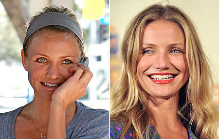 Stars ungeschminkt: Cameron Diaz ungeschminkt