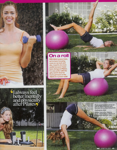 bungen, Gewicht zu verlieren: Denise Richards Pilates