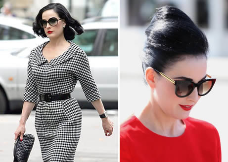 Diät der Stars: Dita Von Teese. flacher Bauch