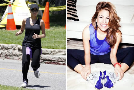 Übungen, Gewicht zu verlieren: Eva Mendes