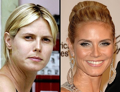 Stars ungeschminkt: Heidi Klum ungeschminkt