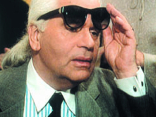 Karl Lagerfeld ohne Brille