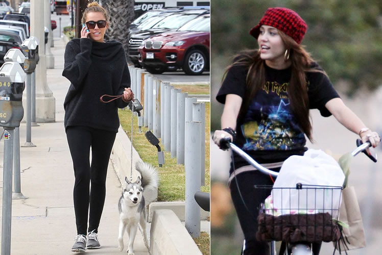 Übungen: Miley Cyrus jogging