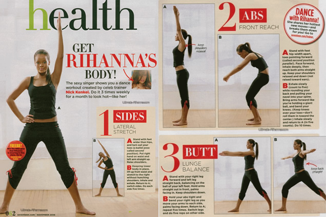 Workout: Übungen von Rihanna, um abzunehmen