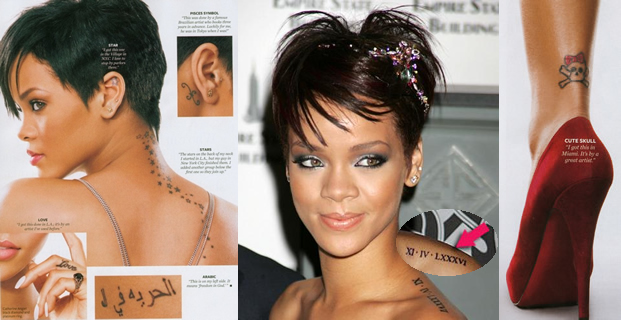 Tattoo: Rihannas Tattoos