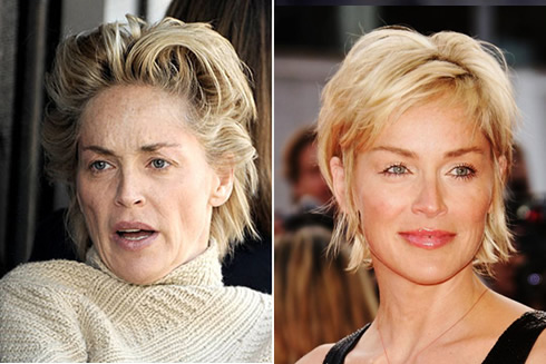 Beauty der Stars: Sharon Stone ohne Schminke